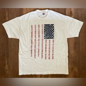 Harley Davidson biker USA American flag tee t shirt 2013 St Pete Florida large